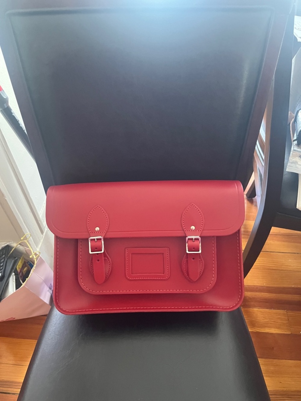 Cambridge Satchel Company Red bag laptop carry